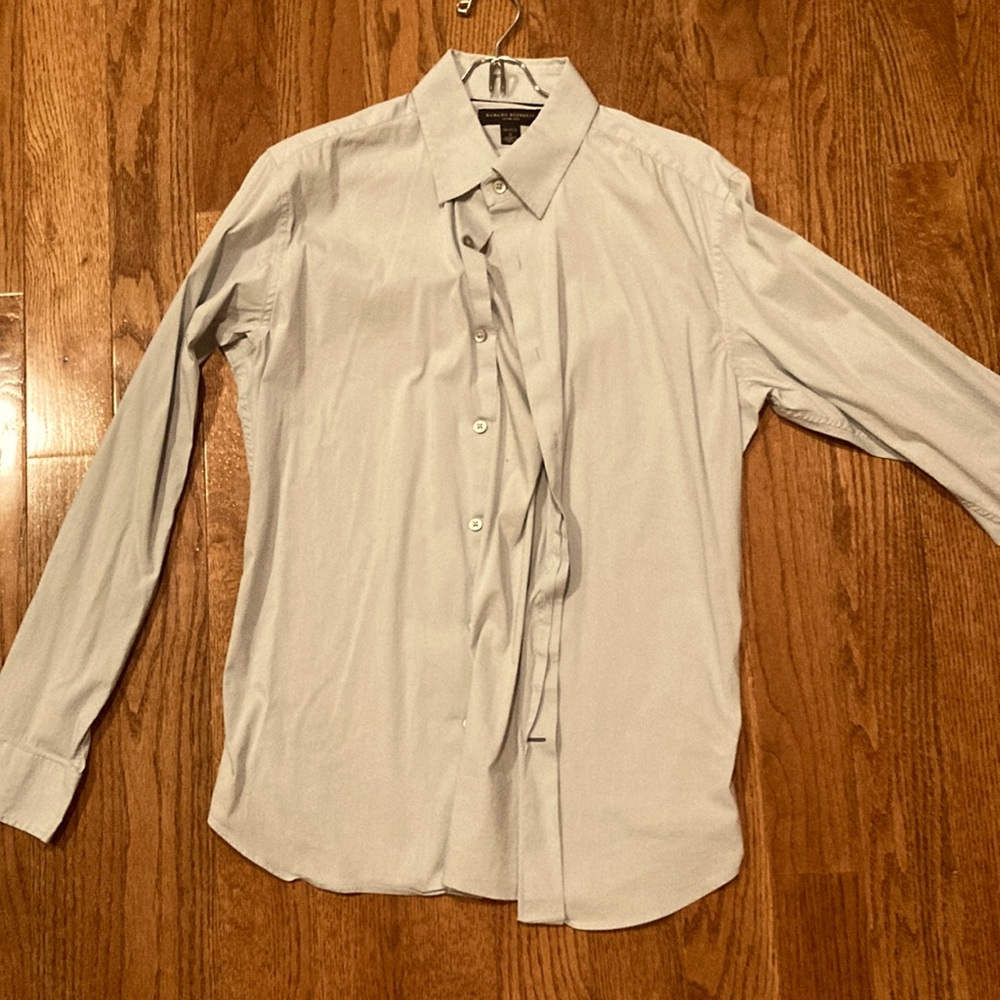 Mens  blue Banana Republic slim fit shirt